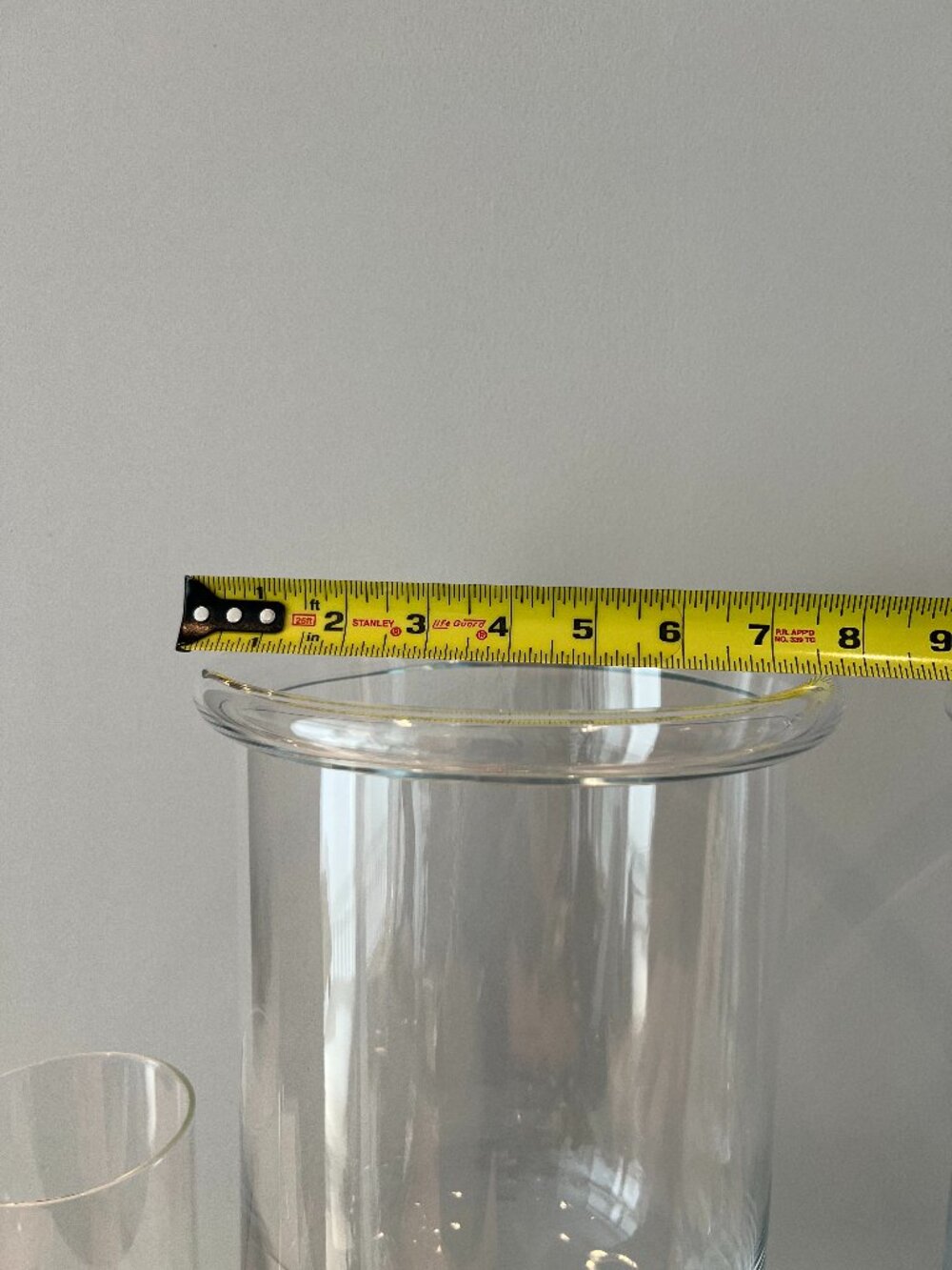 WILLIAMS SONOMA | Glass Hurricanes (Pair) with Candle Sleeves - Picture 5 of 8